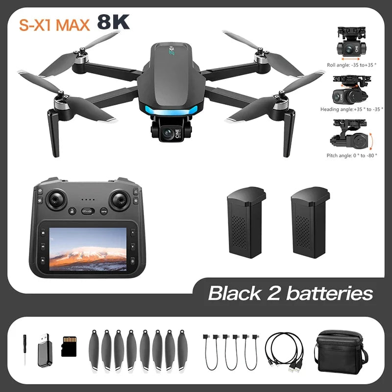 S-X1 Camera Drone with Screen Remote