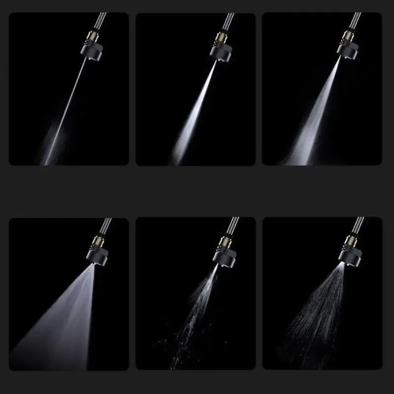 6-in-1 Universal Pressure Washer Nozzle – 1/4" Quick Connect, 200 Bar, Multi-Angle