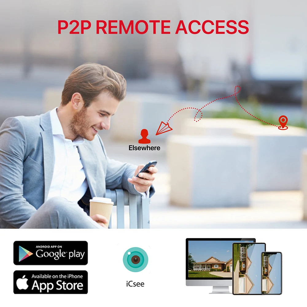 8MP Dual Lens WiFi PTZ Outdoor Security Camera – AI Auto Tracking, Color Night Vision, 2-Way Audio
