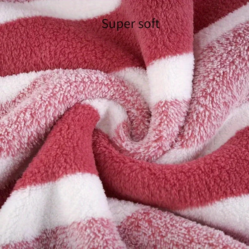 Super Soft 8-Piece Bath Towel Set – No-Shed Striped Hotel Quality, 2 Large, 2 Medium, 4 Small