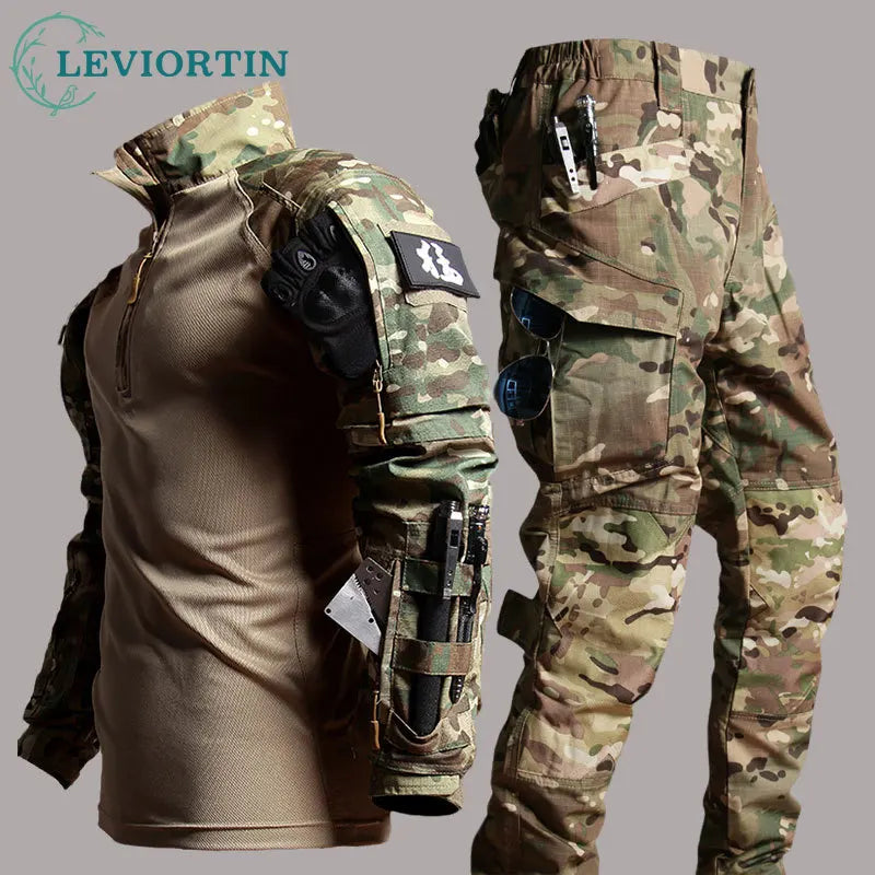 Men's Outdoor Workwear Jacket and Pants Set