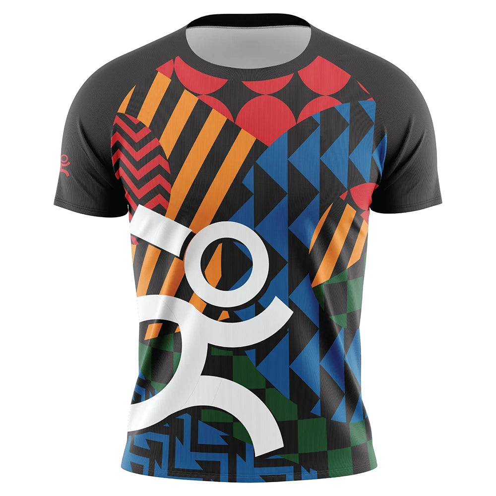 Men's Oversized Streak Print Casual T-Shirt