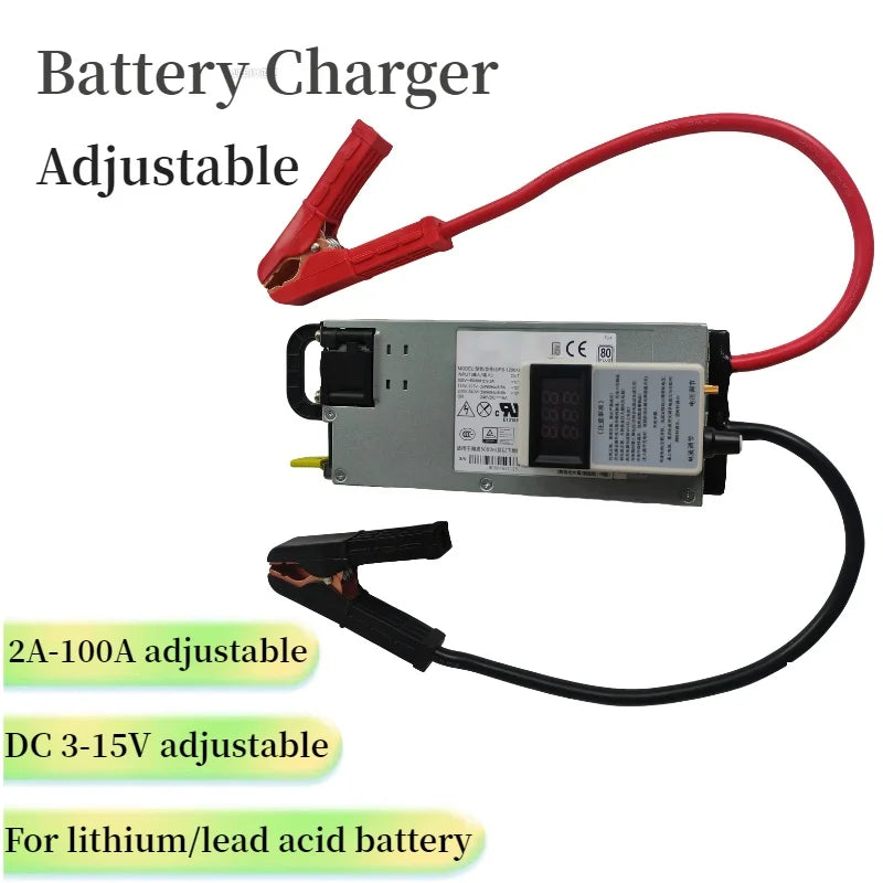 Adjustable 3-15V 3-100A Battery Charger – Lithium Polymer & Lead Acid Universal Charging Station
