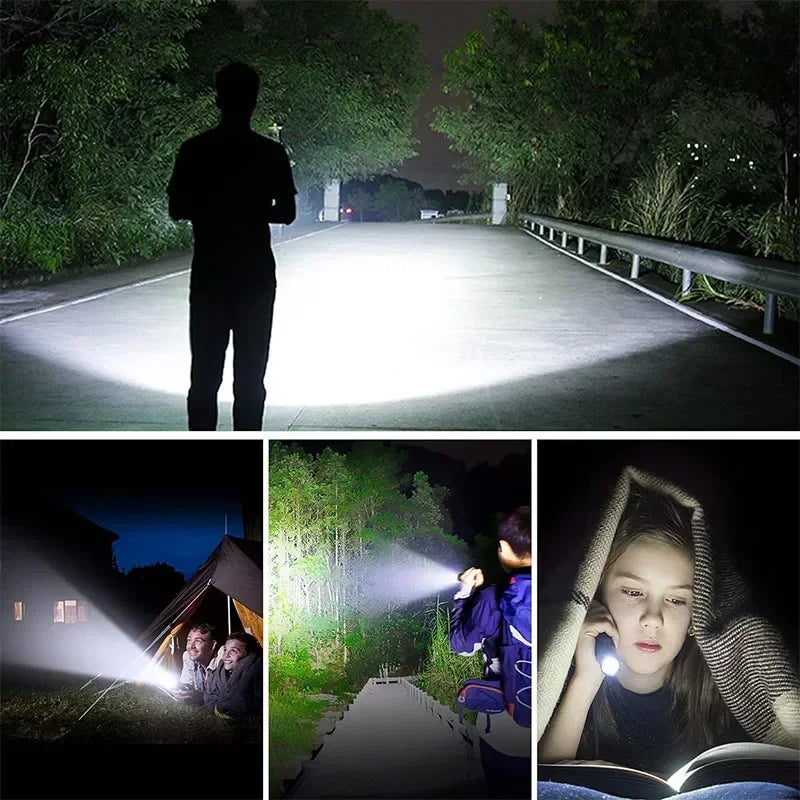 High Power LED Tactical Flashlight – Rechargeable Super Bright Hunting Torch