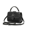 Genuine Cow Leather Square Satchel Shoulder Bag – All-Match Crossbody Messenger Handbag for Women