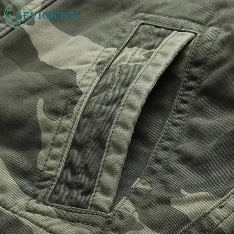 Men's Camouflage Cotton Work Jacket – Stand Collar