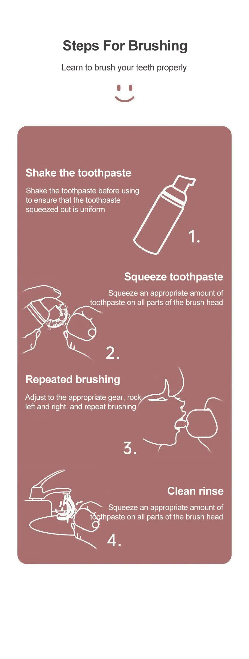 BALASHOV Kids U-Shaped Electric Toothbrush – 360 Sonic, IPX7, Food-Grade Silicone, 15-Day Battery