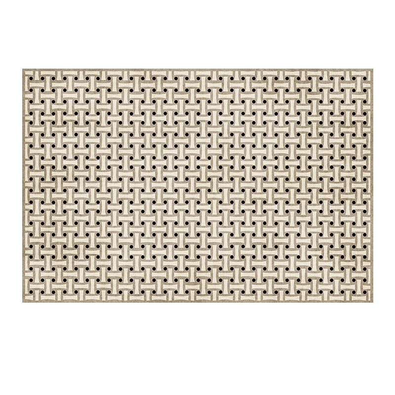 French Retro Checkerboard Plush Rug – Large Area Plaid Carpet for Bedroom & Living Room, 20 Styles & 10 Sizes