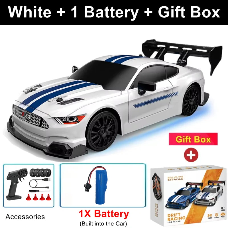 1:24 Scale 4WD RC Drift Car – 20KM/H Off-Road Racing Truck with LED Lights