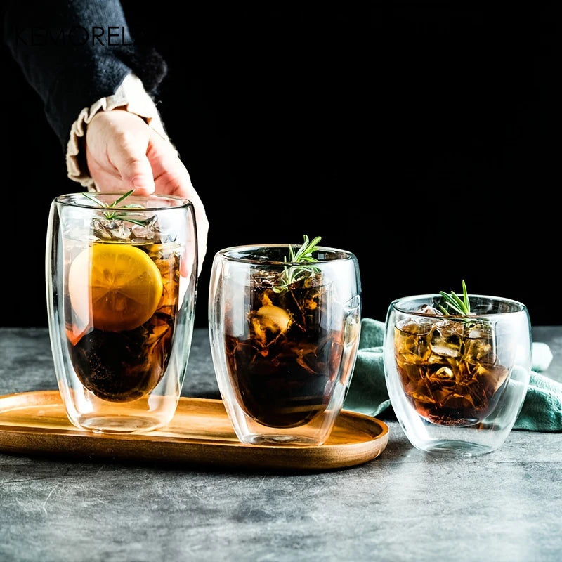 Double-Wall Glass Cup – Five Size Options