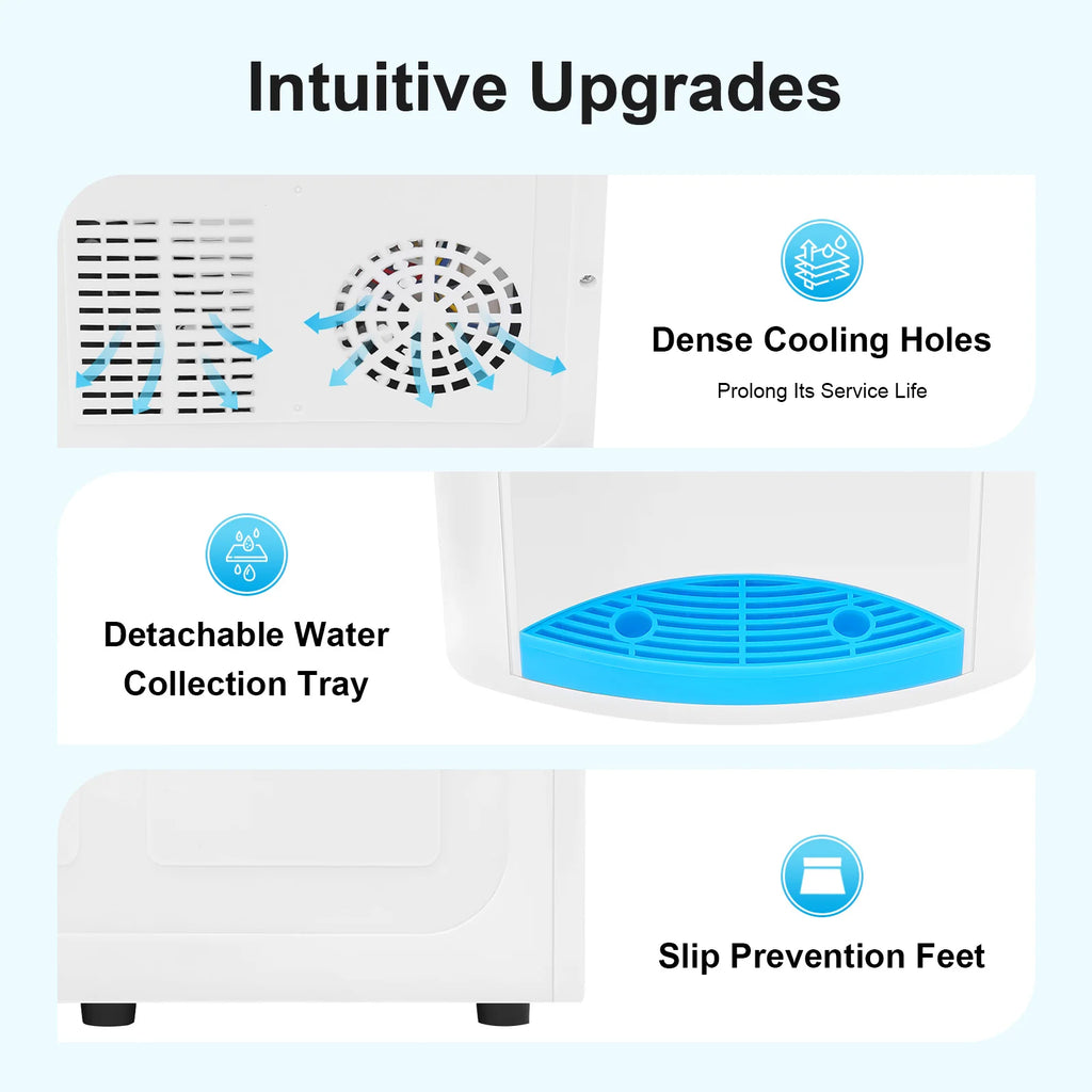 Countertop Hot & Cold Water Dispenser — Compact 1.1–4.9 Gal Energy-Saving for Home & Office