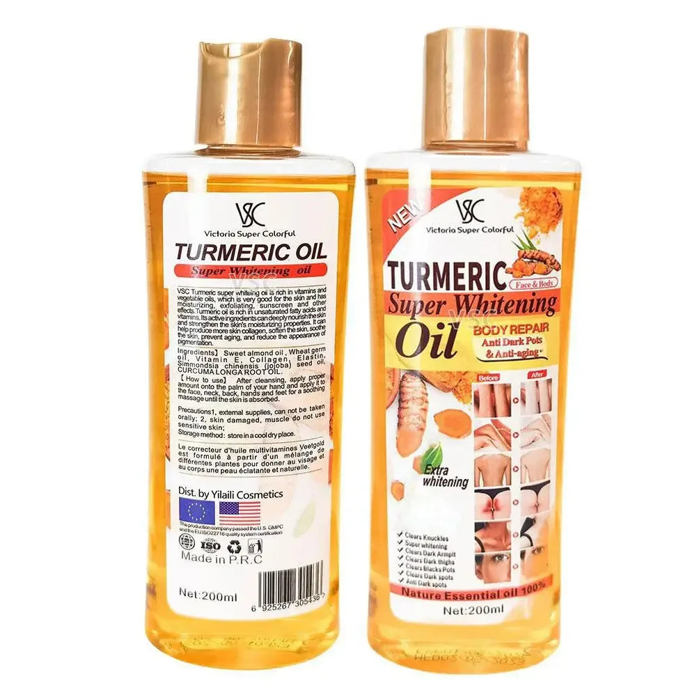 Turmeric Essential Oil — Brightening Facial & Body Massage Oil for Smooth, Glowing Skin