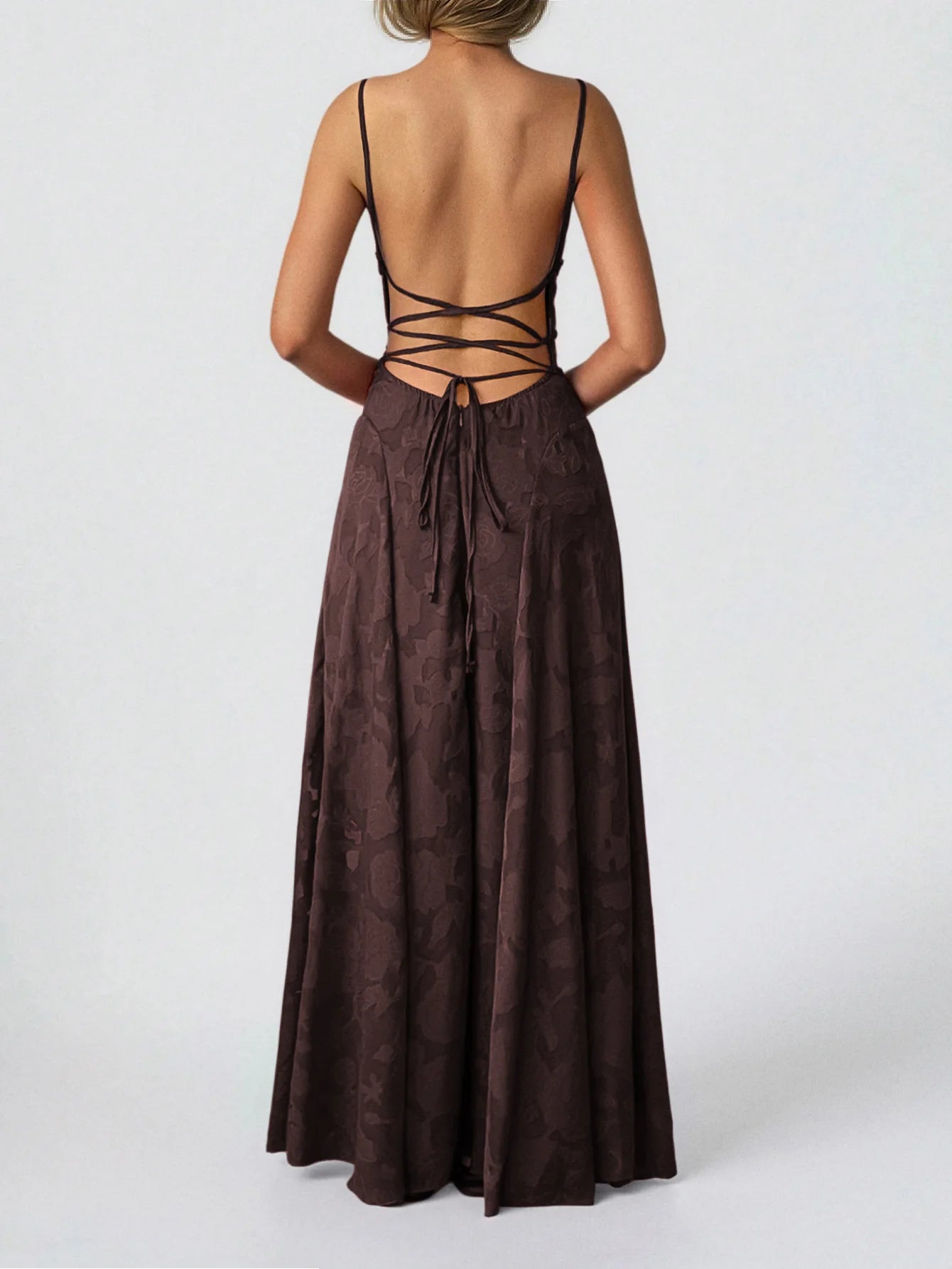 Strapless Tube Top Fit & Flare Midi Dress — Sexy Sleeveless Wedding Banquet Party Dress
