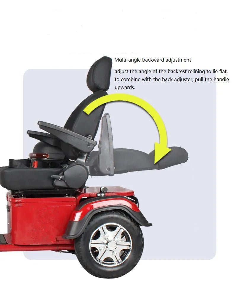 4-Wheel Mobility Scooter – 600W Motor, 40–50 km Range