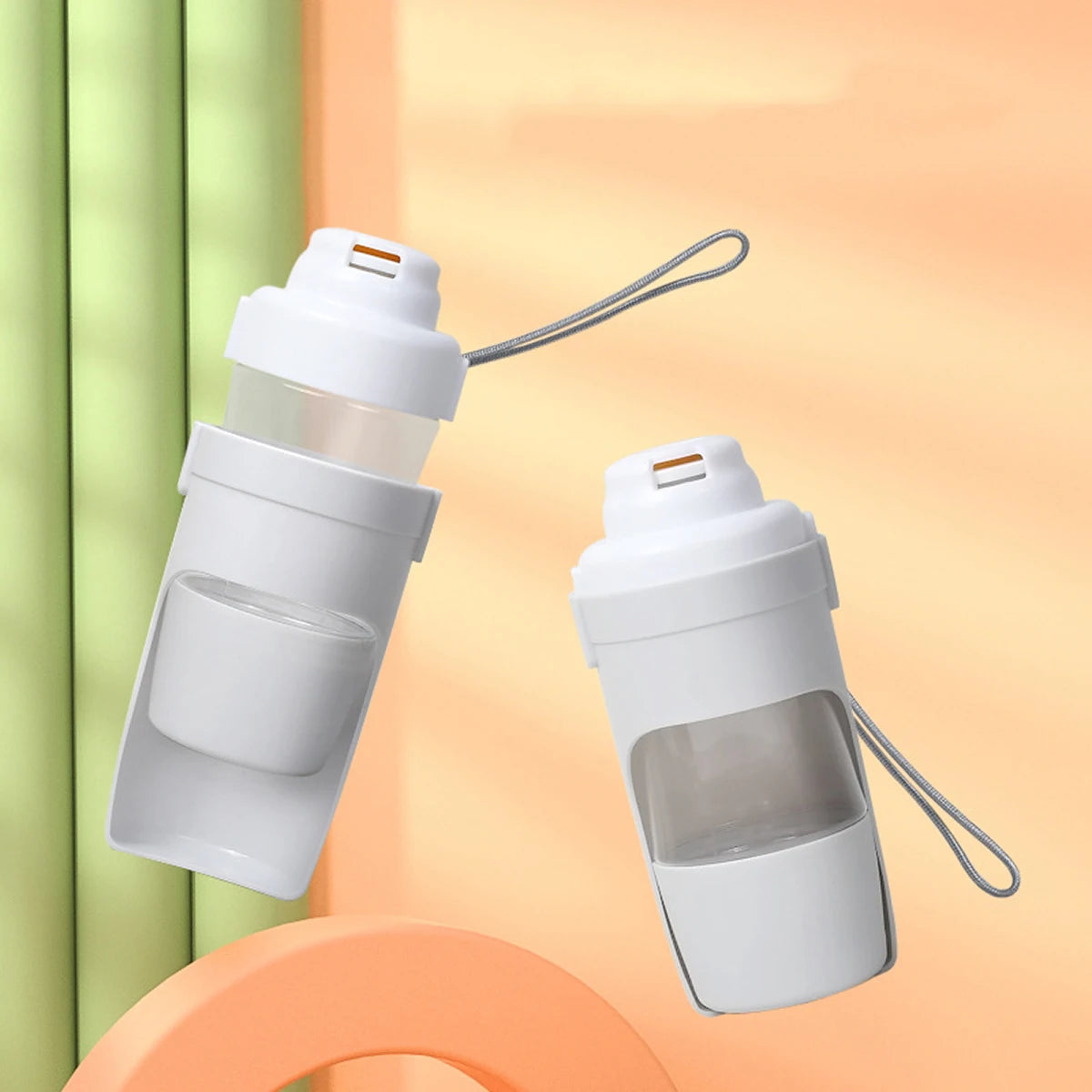500ml Portable Dog & Cat Water Bottle with Feeder Bowl – Outdoor Travel Pet Water Dispenser