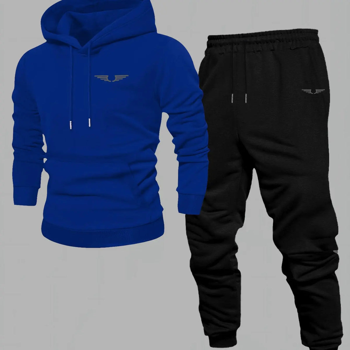 Men's American Streetwear Hooded Sweatshirt – Color Block Long Sleeve Casual Top