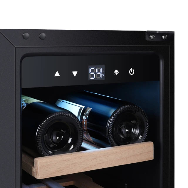 Electric Wine Cooler — 18-Bottle Red & White Wine Cellar Refrigerator Fridge for Home