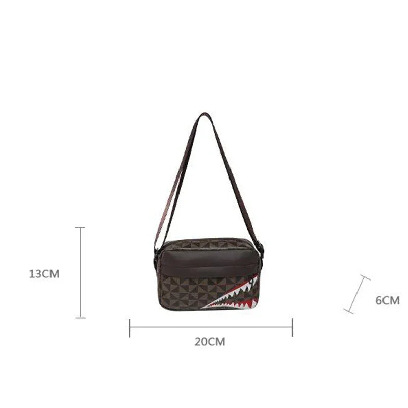 Shark Mouth Crossbody Bag – Creative Coin Purse & Phone Bag, Casual Fashion Small Square Bag