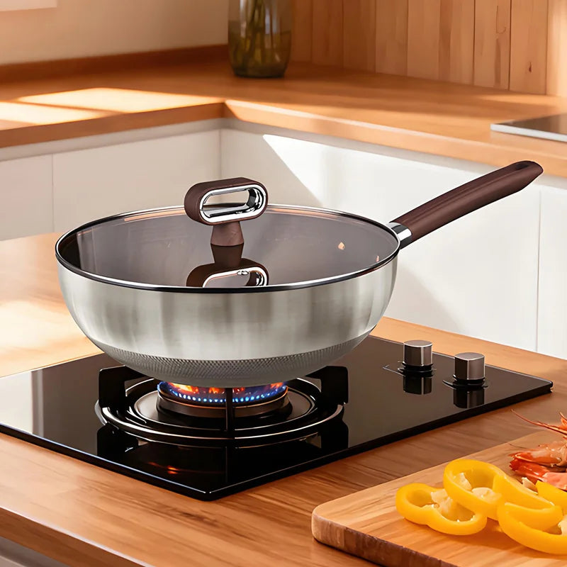 Nonstick Cookware – 32cm Wok, 18cm Milk Pot & 22cm Soup Pot