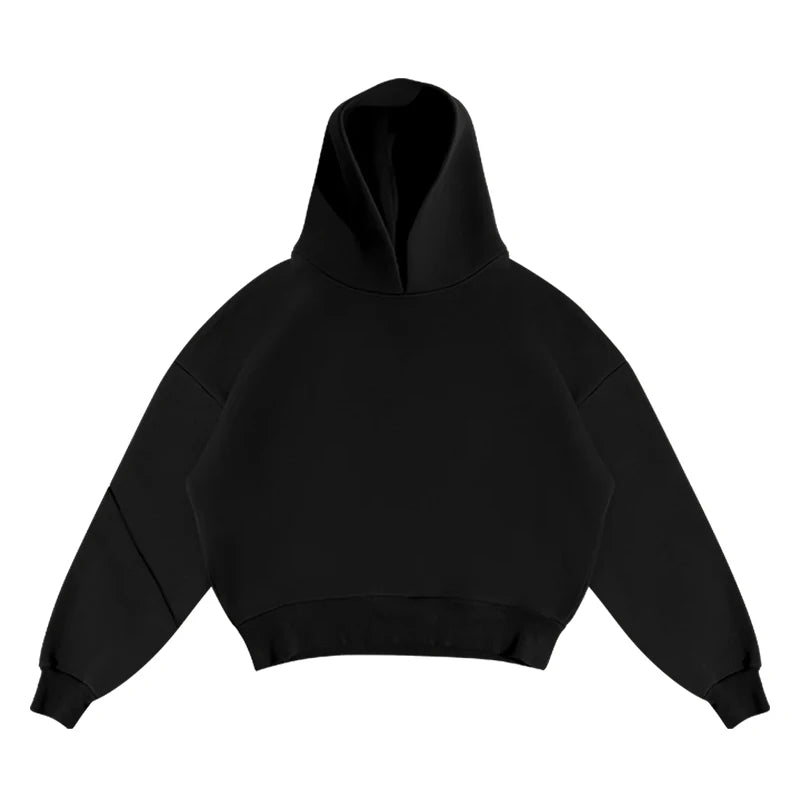 Men's Cotton Vintage Y2K Hoodie & Straight Pants Set – Loose Hip Hop Casual Sport Streetwear