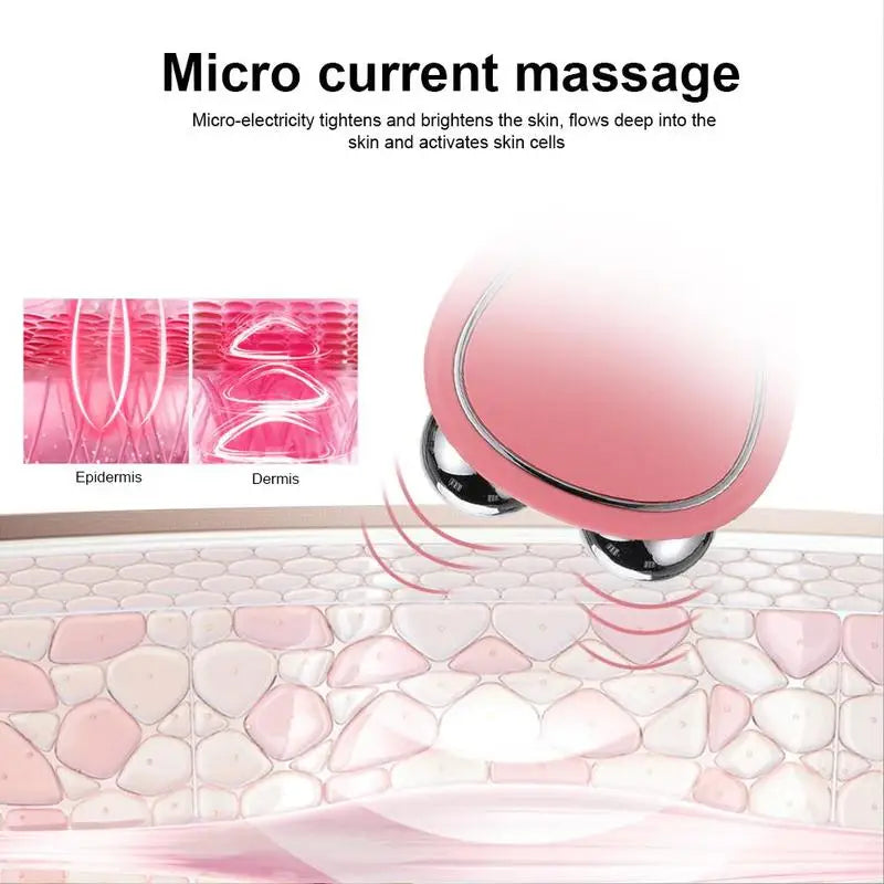 Mini EMS Microcurrent Face Lift Massager – Face Sculpting, Skin Tightening & Facial Serum Kit