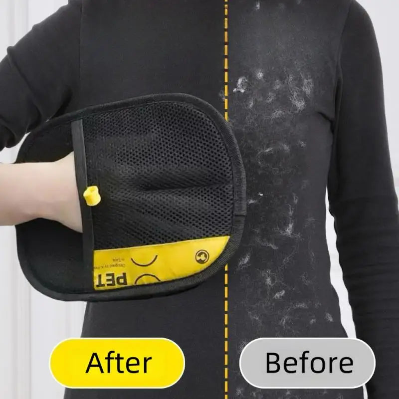 Electrostatic Pet Hair Remover Gloves with Lint Roller