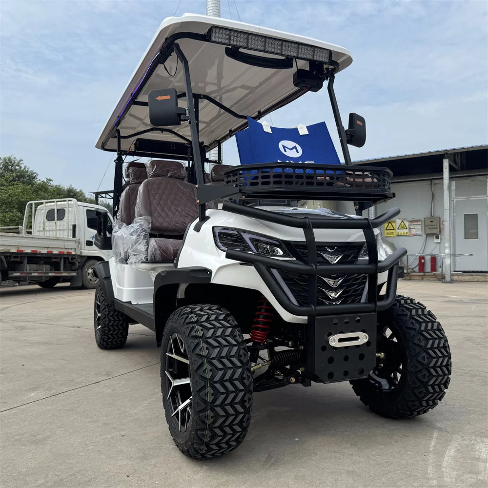 Street Legal 4-Seater Electric Golf Cart — 72V Lithium Battery, 5kW AC Motor