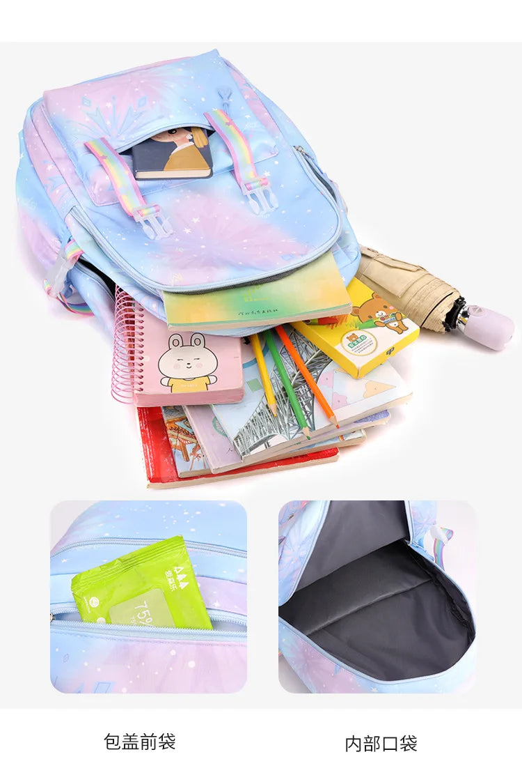 Custom Print Nylon Backpack – Laptop School & Travel Bag for Women