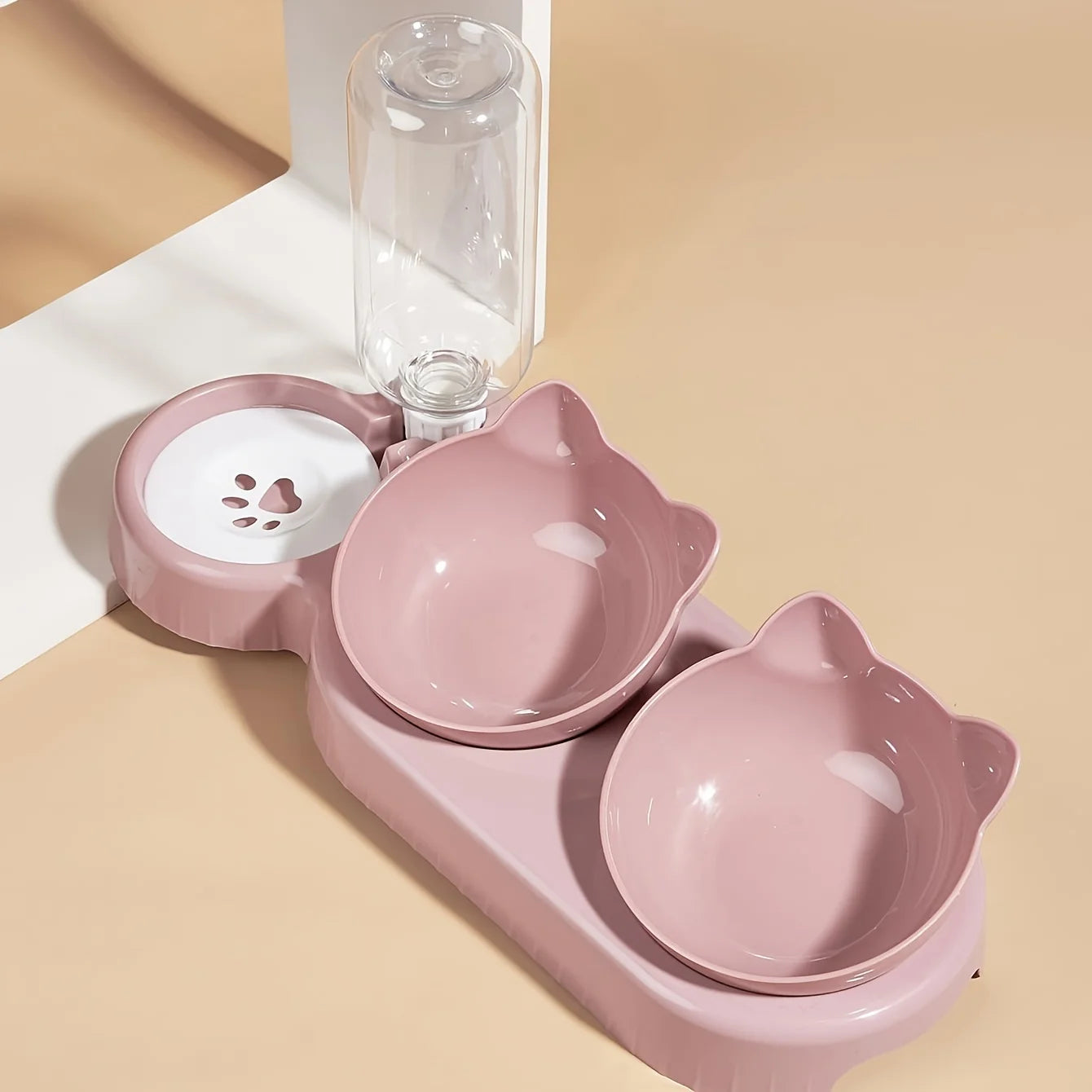 3-in-1 Gravity Pet Water & Food Bowl Set
