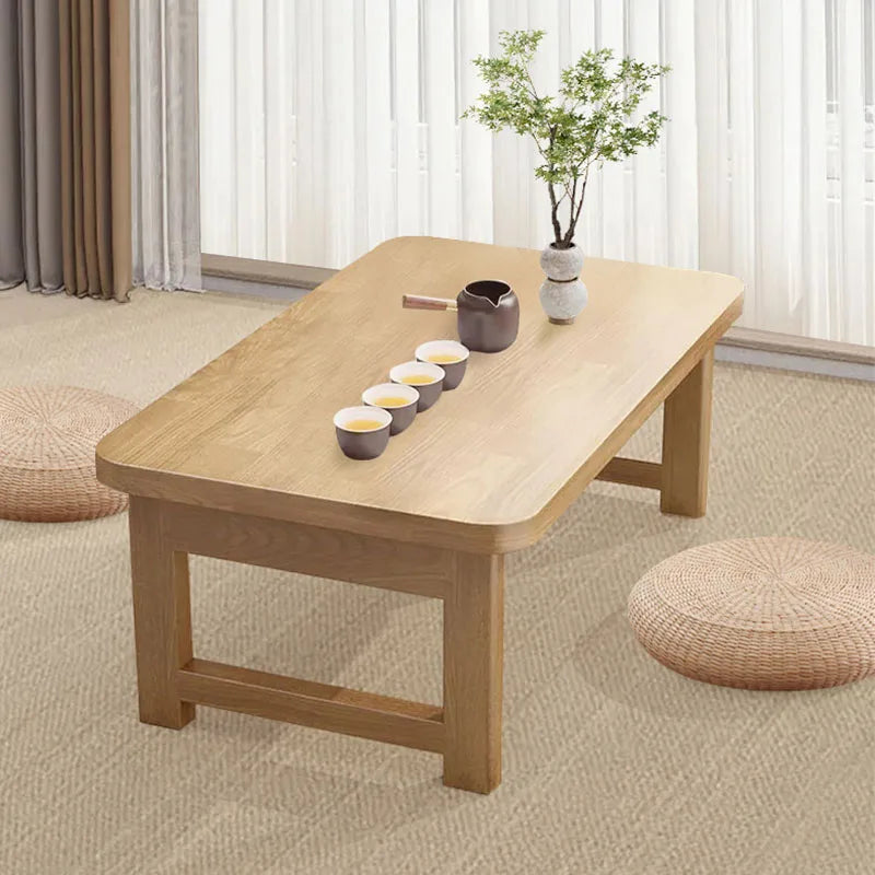 Foldable Japanese Bay Window & Balcony Wooden Desk