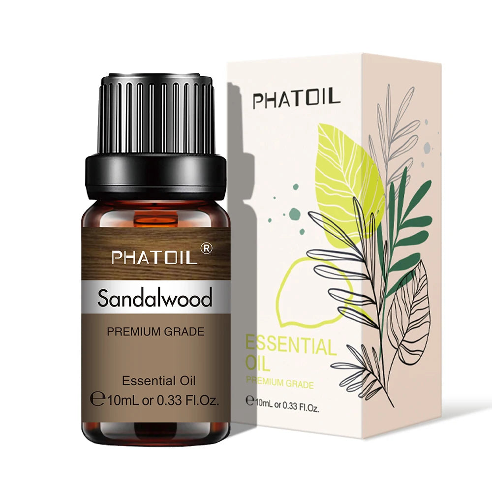 Pure Plant Essential Oil 10ml – Aromatherapy Oil for Diffusers, Humidifiers & DIY, 37 Scents