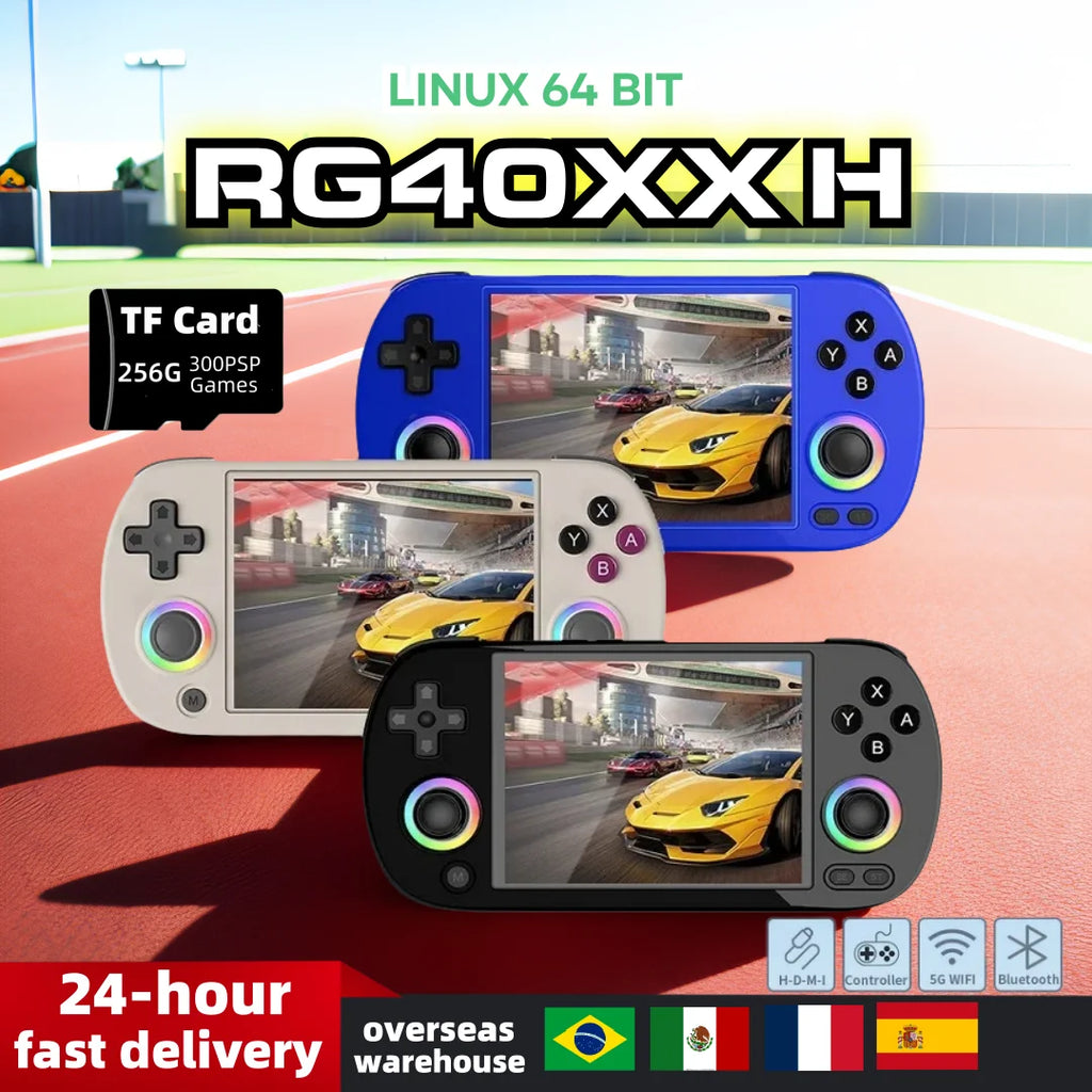 ANBERNIC RG40XX H Handheld Retro Game Console — WiFi & BT