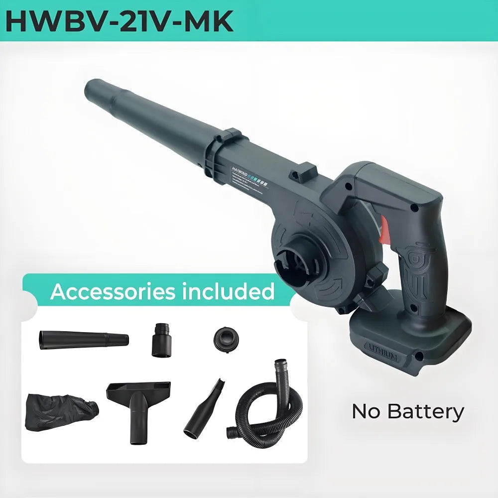 Cordless 2-in-1 Air Blower & Vacuum Cleaner – Leaf & Dust Collector, Makita 18V/21V Compatible