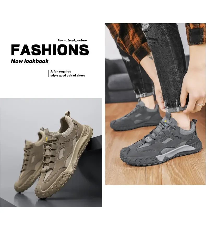 Men's Thick-Sole Anti-Slip Outdoor Platform Sport Shoes