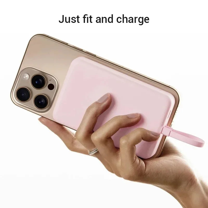 Xiaomi 10000mAh Magnetic Power Bank 33W – Built-in USB-C Cable, Wireless Charging for iPhone & Android