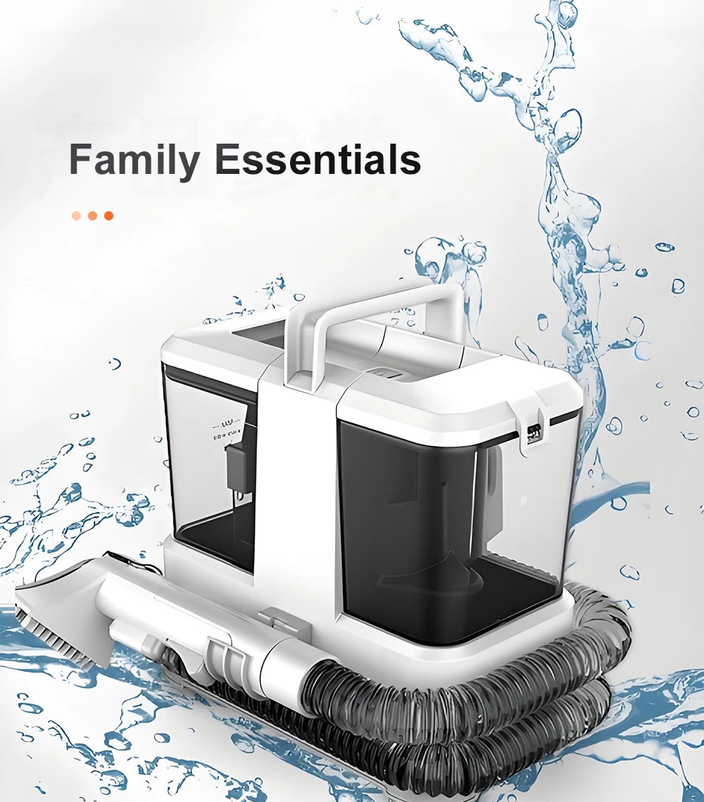 Tungfull All-in-One Carpet & Curtain Vacuum Cleaner — Multifunctional Fabric Cleaning Machine for Sofa, Vacuuming & Washing