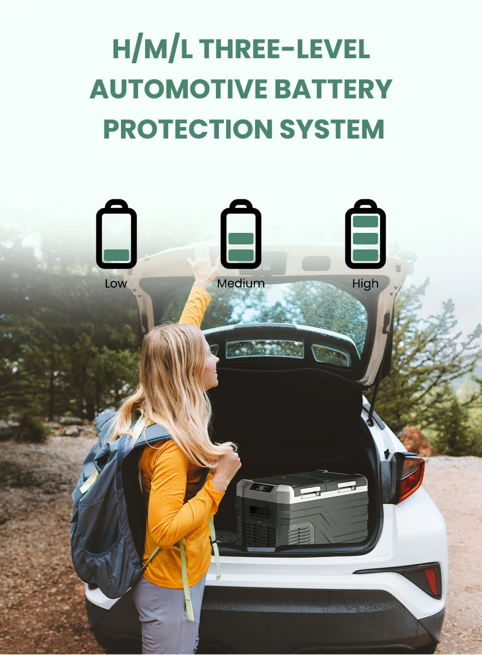 Alpicool NLS Car Refrigerator — 20L 30L 40L Portable Compressor Mini Fridge Freezer 12/24V DC & 100-240V AC for Camping