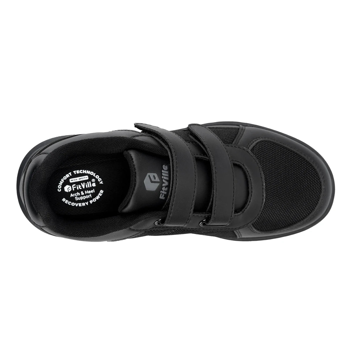 Men's Extra Wide Diabetic Flat Shoes – Orthopedic Wide Fit for Elderly Neuropathy, Swollen Feet & Foot Pain Relief