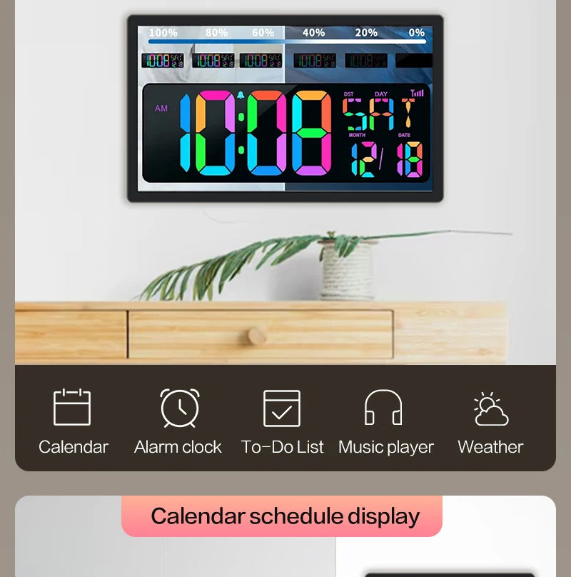 TouchWo Touchscreen Digital Calendar & Smart Display – 15.6" to 43", Android 11/12, 1080p