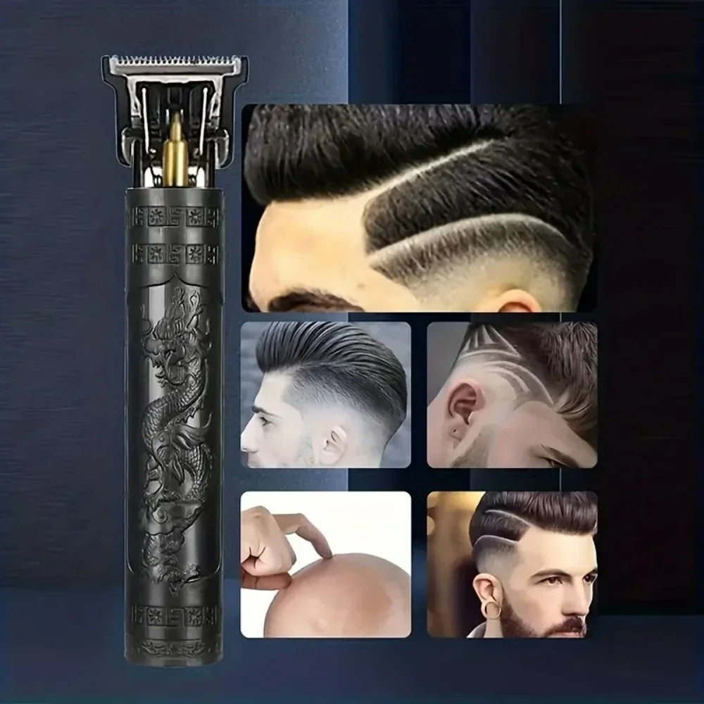 T9 Professional Hair Clipper & Beard Trimmer – Wet/Dry, USB Fast Charge, 90-Min Runtime, CE