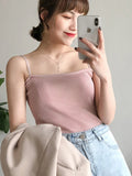 Women's Halter Crop Top – Backless Sleeveless Slim Solid Tube Cropped Vest for Summer