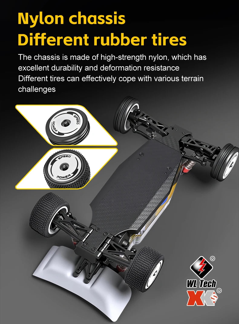 WLtoys 244016 V2 1:24 Scale 2WD RC Racing Car with Electronic Gyro – 25KM/H 3-Speed Remote Control