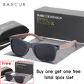 BARCUR Natural Wooden Polarized Sunglasses | Black Walnut UV400 Men's Eyewear