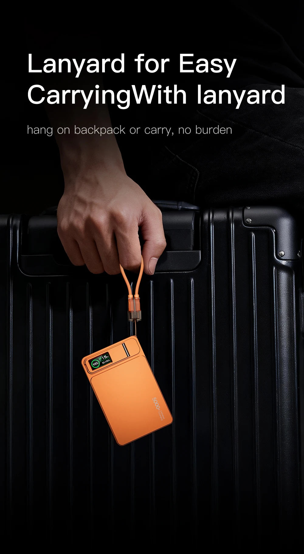 10000mAh Slim Power Bank — Lightweight Portable Charger for Everyday Carry