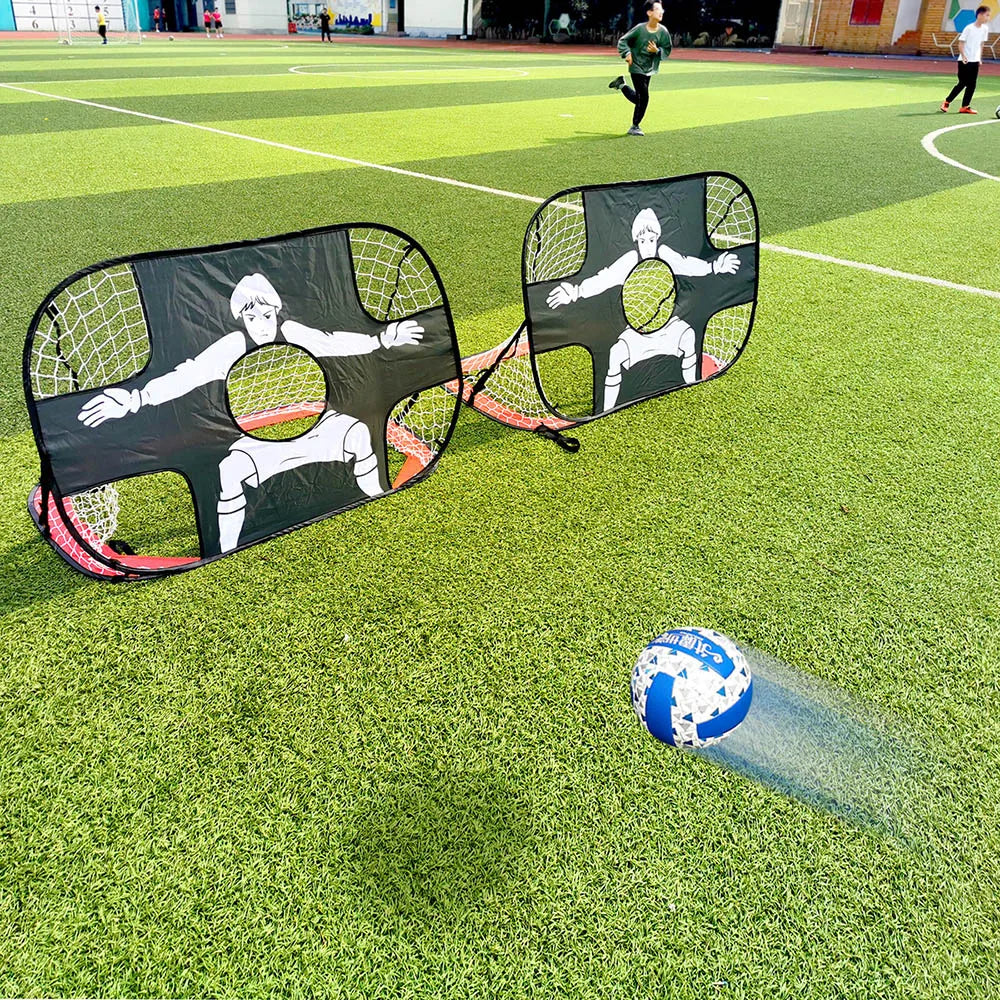 Foldable Football & Soccer Goal – Nylon Target Net for Kids & Adults, Backyard, Playground & Indoor Training