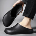 Men's All-Season Non-Slip Waterproof Chef Shoes – Closed-Toe Work Slippers