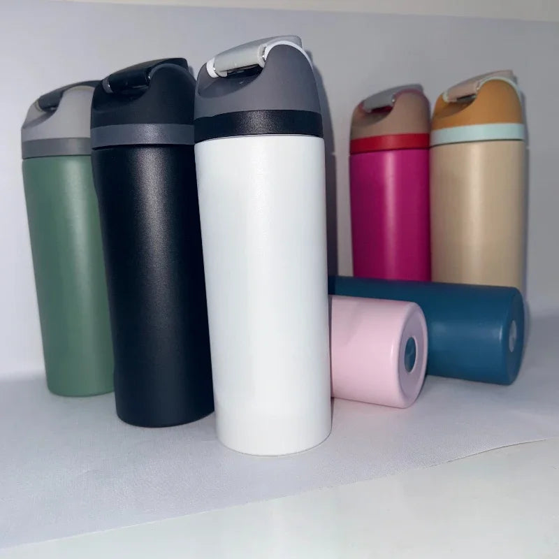 24oz Insulated Stainless Steel Sports Tumbler – Leak-Proof, BPA-Free Travel Cup with Silicone Base
