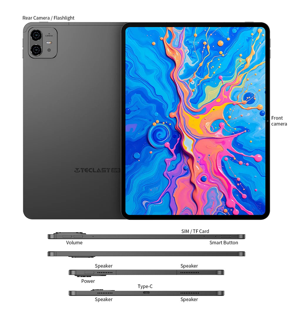 Teclast ArtPad Pro 12.7" 2.2K Android 15 Tablet – 8GB RAM, 256GB, 4G LTE, 10000mAh