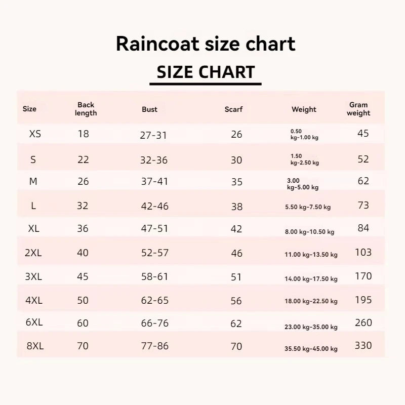 Waterproof Hooded Raincoat for Small Dogs