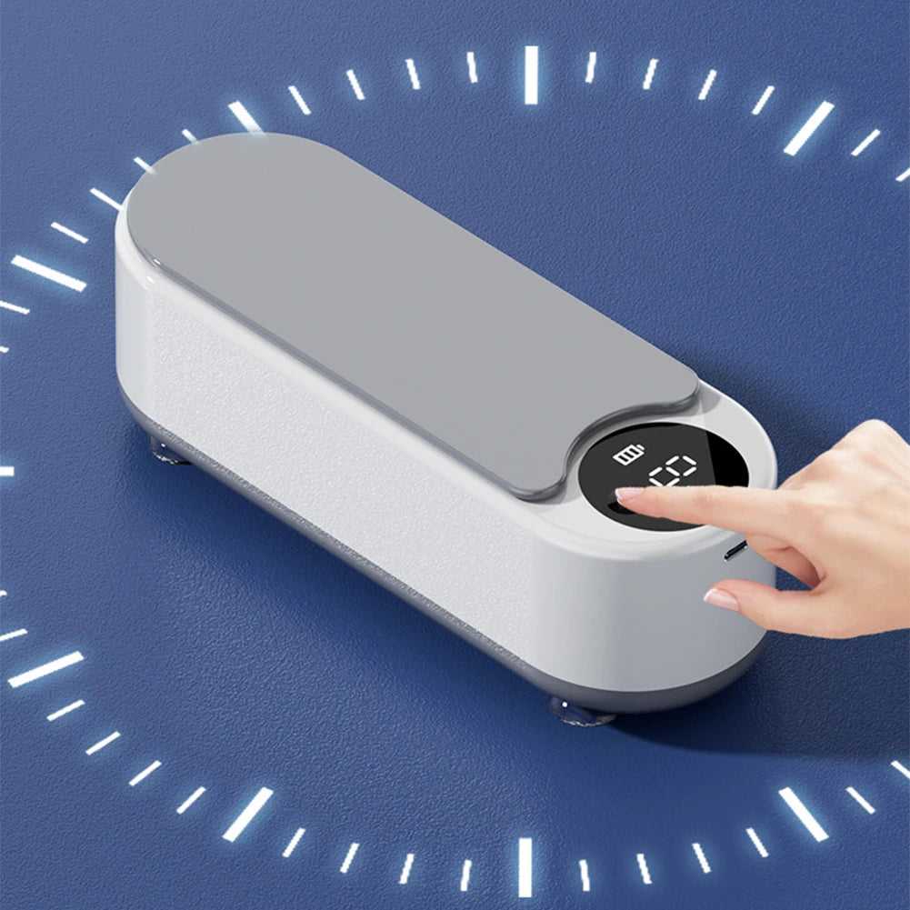 Portable Ultrasonic Jewelry & Glasses Cleaner — USB Rechargeable, 360° Deep Clean